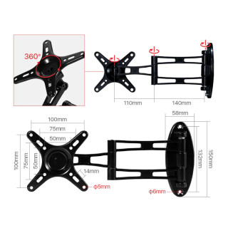 CloudRay Mount Bracket 4-24 Inches CO2 and Fiber Marking LCD Display